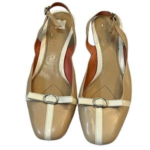 Cole Haan Low Slingback Pump With Bow Size 7